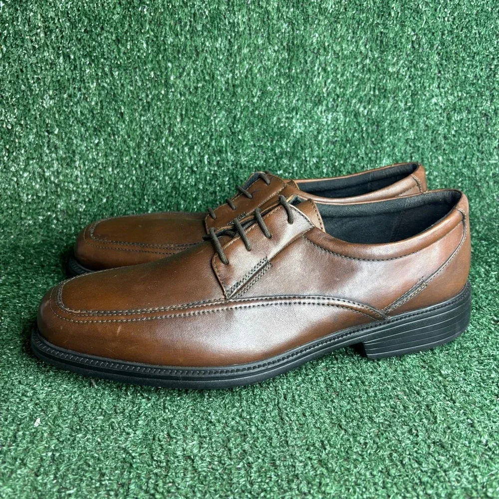 Bostonian Flexlite Leather Lace Up Square Toe Classic Oxford Brown Mens Size 12M